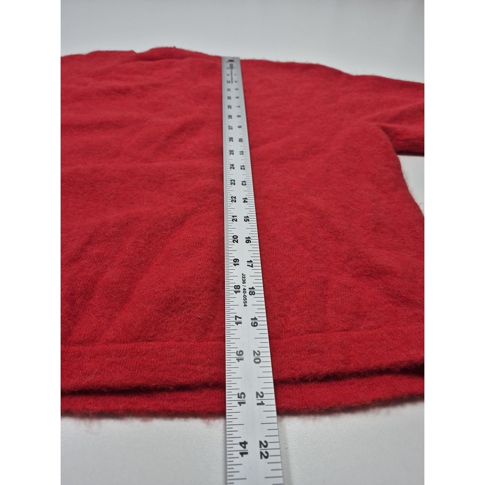 & Other Stories Sweater Womens Small Red Alpaca Blend Short Sleeve Pullover Knit - Picture 9 of 11